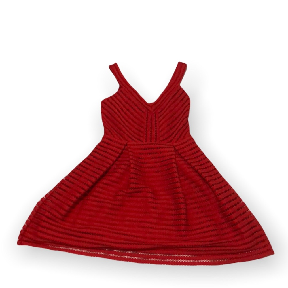 Express Women’s Red Eyelet Dress Size 4